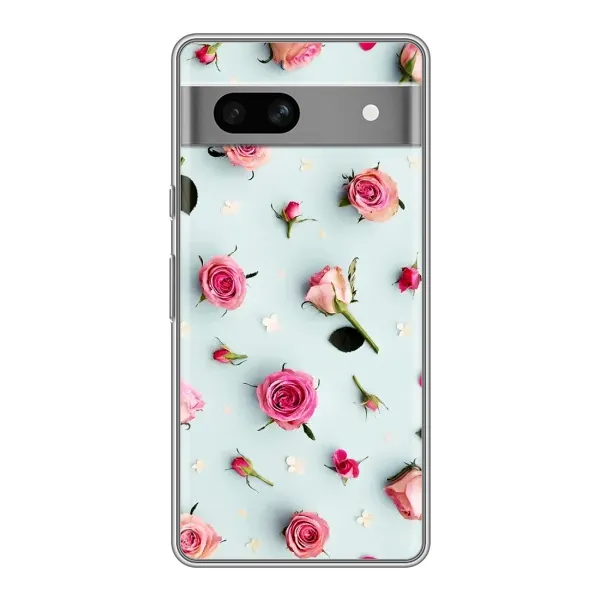 Чехол с рисунком «Разные цветы» для Google Pixel 7A Чехол с рисунком «Разные цветы» для Google Pixel 7A