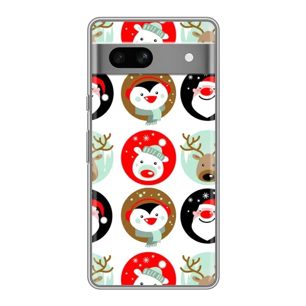 Чохол з малюнком «Різдвяний принт» для Google Pixel 7A Чохол з малюнком «Різдвяний принт» для Google Pixel 7A