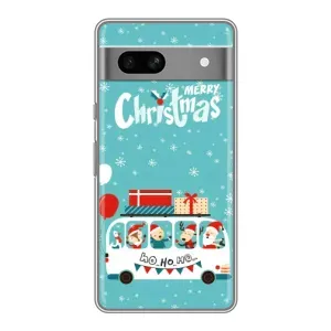 Силиконовый бампер на рождество для Google Pixel 7A (Рождественское настроение)