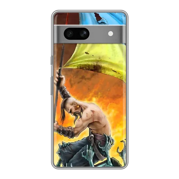 Чехол с рисунком «Сильный Козак» для Google Pixel 7A Чехол с рисунком «Сильный Козак» для Google Pixel 7A