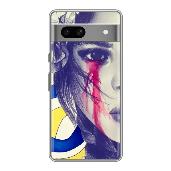 Чехол с рисунком «Слезы Украины» для Google Pixel 7A Чехол с рисунком «Слезы Украины» для Google Pixel 7A