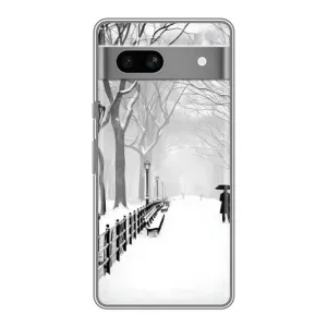 Чехлы на Новый Год Google Pixel 7A (Снегом замело)