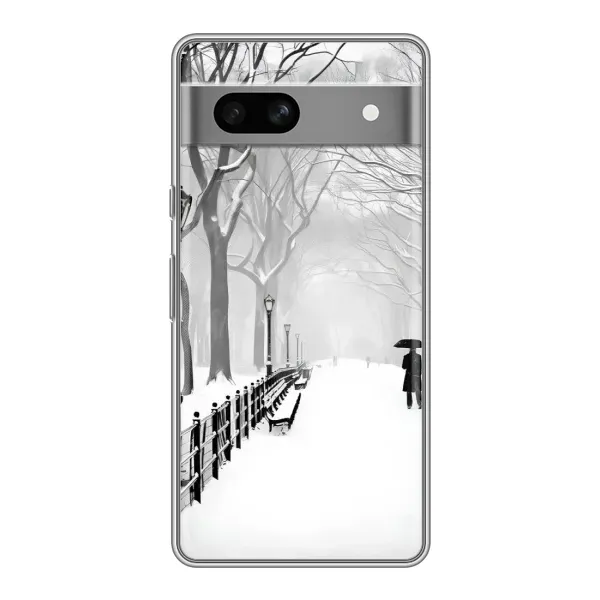 Чехол с рисунком «Снегом замело» для Google Pixel 7A