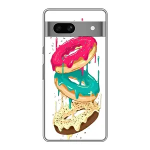 Чохол з зображенням смачної їжі для Google Pixel 7A (Соковиті пончики)