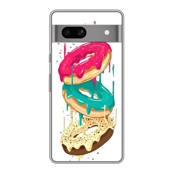 Чехол с рисунком «Сочные пончики» для Google Pixel 7A Чехол с рисунком «Сочные пончики» для Google Pixel 7A