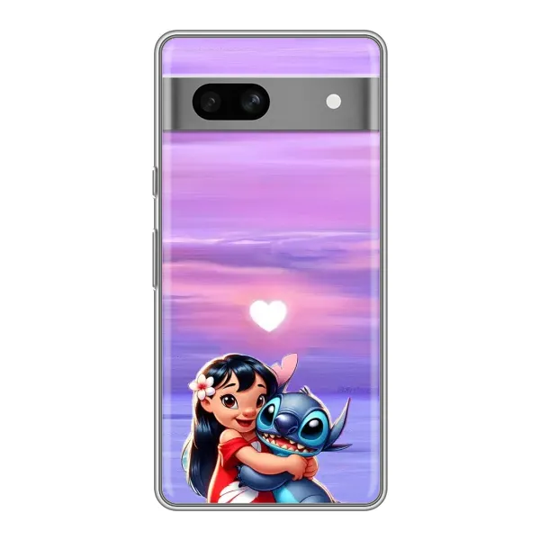 Чехол с рисунком «Стич и Лило» для Google Pixel 7A Чехол с рисунком «Стич и Лило» для Google Pixel 7A