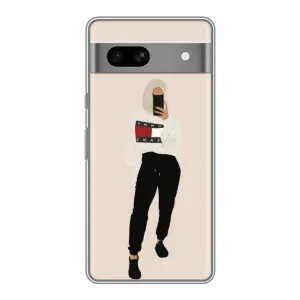 Силиконовый Чехол на Google Pixel 7A с картинкой Стильных Девушек (Стильная)