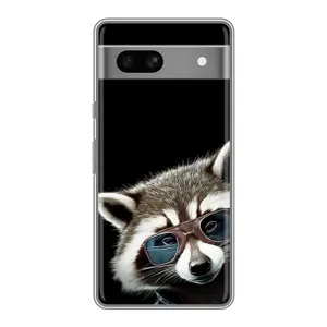 Силіконовий Чохол з Энотами  на Google Pixel 7A (Стильний Єнот)