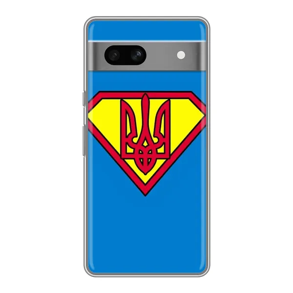 Чохол з малюнком «Герб - супер герой» для Google Pixel 7A Чохол з малюнком «Герб - супер герой» для Google Pixel 7A