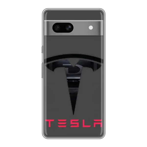Чохол з малюнком «Logo TESLA» для Google Pixel 7A Чохол з малюнком «Logo TESLA» для Google Pixel 7A