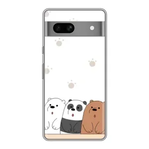 Чохли з зображенням різних тварин на Google Pixel 7A (Здивовані ведмедики)