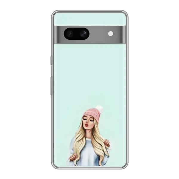 Чохол з малюнком «В шапці» для Google Pixel 7A Чохол з малюнком «В шапці» для Google Pixel 7A