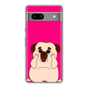 Чехол с рисунком «Веселый Мопсик» для Google Pixel 7A