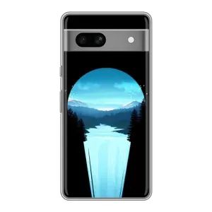Літній Чохол на Google Pixel 7A (Синій Водоспад)