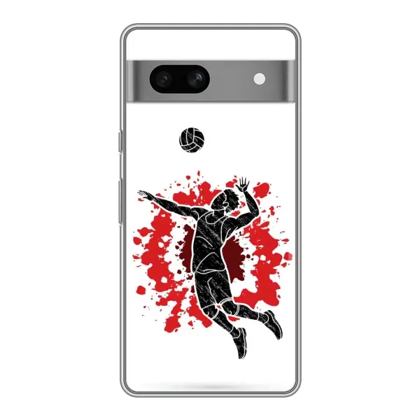 Чехол с рисунком «Волейболист» для Google Pixel 7A Чехол с рисунком «Волейболист» для Google Pixel 7A