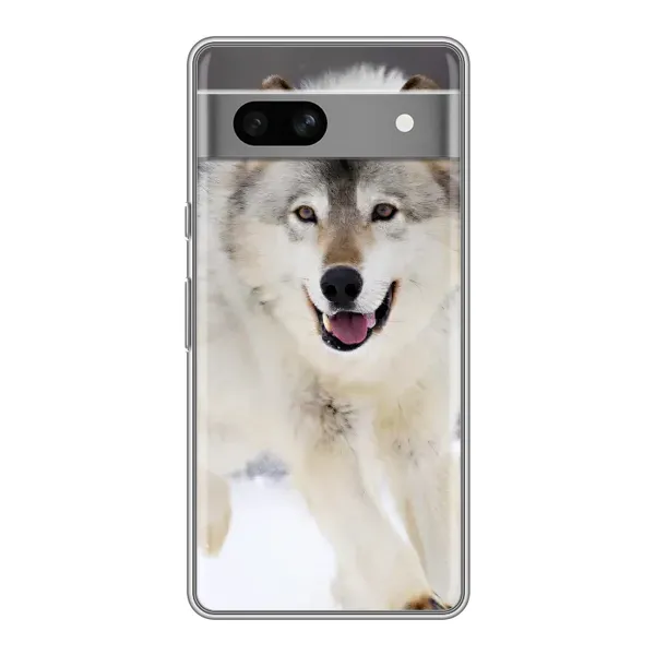 Чехол с рисунком «Волк на снегу» для Google Pixel 7A Чехол с рисунком «Волк на снегу» для Google Pixel 7A