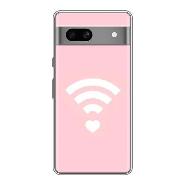 Чехол с рисунком «WiFi Love» для Google Pixel 7A Чехол с рисунком «WiFi Love» для Google Pixel 7A