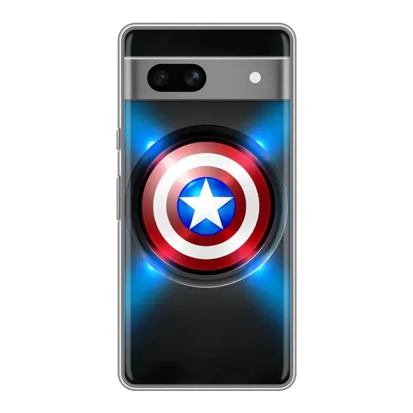 Чохол з малюнком «Яскраий Щит Капітана» для Google Pixel 7A Чохол з малюнком «Яскраий Щит Капітана» для Google Pixel 7A