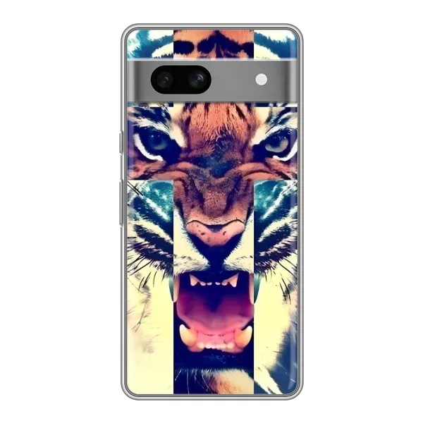 Чехол с рисунком «Яркий Тигр» для Google Pixel 7A