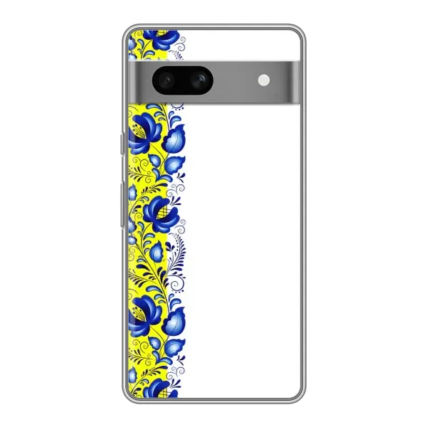 Чехол с рисунком «Желто-синяя вышиванка» для Google Pixel 7A Чехол с рисунком «Желто-синяя вышиванка» для Google Pixel 7A