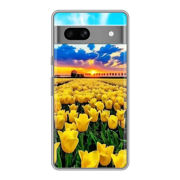 Чехол с рисунком «Желтые тюльпаны» для Google Pixel 7A Чехол с рисунком «Желтые тюльпаны» для Google Pixel 7A