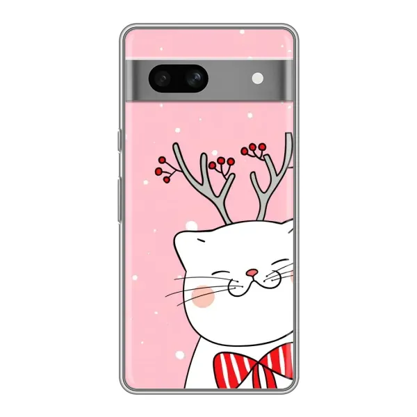 Чехол с рисунком «Зимний кот» для Google Pixel 7A Чехол с рисунком «Зимний кот» для Google Pixel 7A