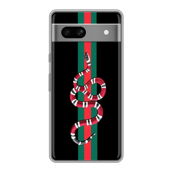Чехол с рисунком «Змей Гуччи» для Google Pixel 7A Чехол с рисунком «Змей Гуччи» для Google Pixel 7A