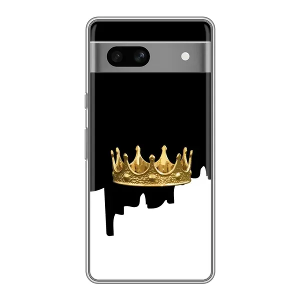 Чехол с рисунком «Золотая корона» для Google Pixel 7A