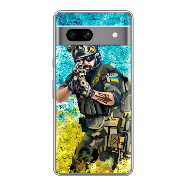Чехол с рисунком «ЗСУ Воин» для Google Pixel 7A Чехол с рисунком «ЗСУ Воин» для Google Pixel 7A