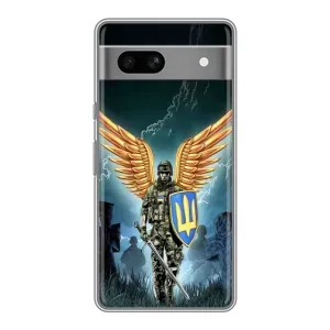 Патріотичний Чохол для Google Pixel 7A (ЗСУ з крильми)