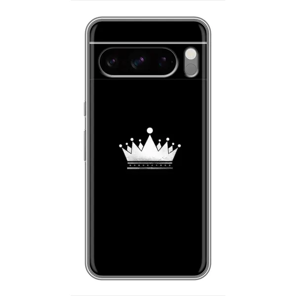 Чехол с рисунком «Белая корона» для Google Pixel 8 Pro