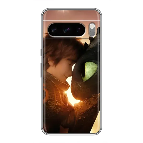 Чехол с рисунком «Беззубик и Иккинг» для Google Pixel 8 Pro Чехол с рисунком «Беззубик и Иккинг» для Google Pixel 8 Pro