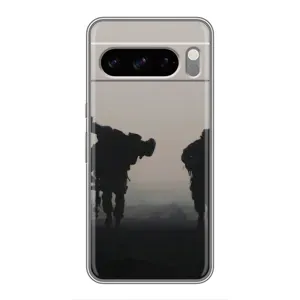 Чехлы на военную тематику для Google Pixel 8 Pro (Бой солдат)