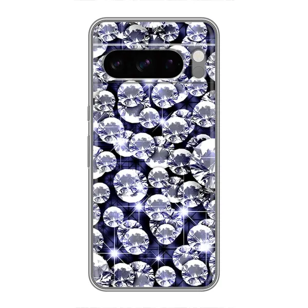 Чехол с рисунком «Бриллианты» для Google Pixel 8 Pro