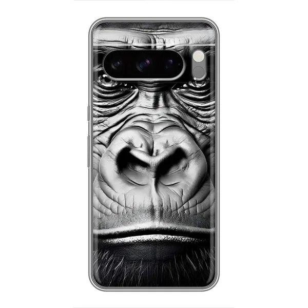 Чехол с рисунком «Черная обезьяна» для Google Pixel 8 Pro
