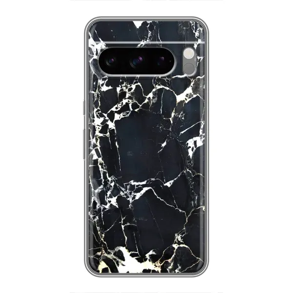 Чехол с рисунком «Чёрный мрамор» для Google Pixel 8 Pro Чехол с рисунком «Чёрный мрамор» для Google Pixel 8 Pro