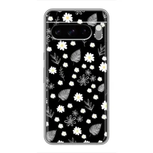 Чохли з тематикою "КВІТИ" на Google Pixel 8 Pro (цвітіння на чорному)