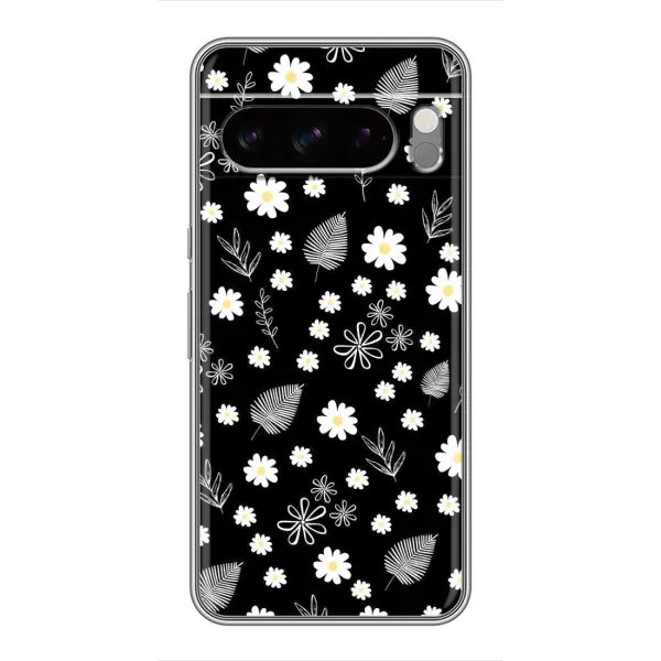 Чехол с рисунком «цветение на чорном» для Google Pixel 8 Pro