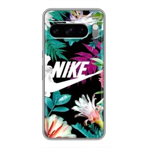 Силіконовый Чохол на Google Pixel 8 Pro з картинкою НАЙК (Квітковий Nike)