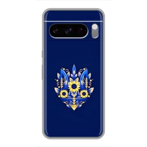 Чехол Укр Символика для Google Pixel 8 Pro (Цветущий Герб)