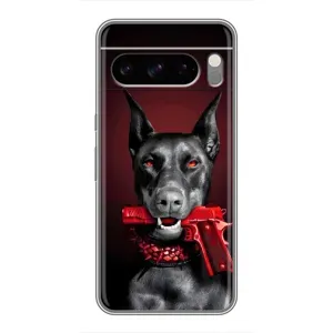 Чехол ДОБЕРМАН для Google Pixel 8 Pro (Доберман злой)