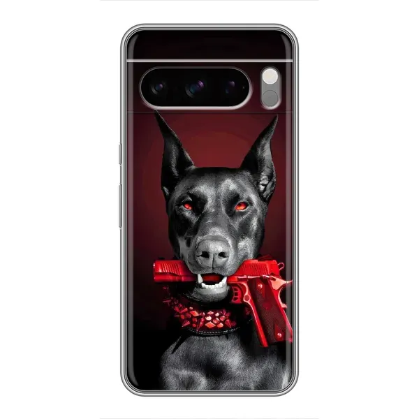 Чехол с рисунком «Доберман злой» для Google Pixel 8 Pro Чехол с рисунком «Доберман злой» для Google Pixel 8 Pro