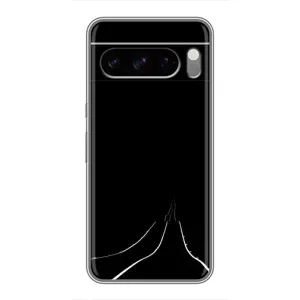 Чехол с картинками на черном фоне для Google Pixel 8 Pro (Дорога)