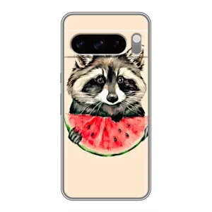 Силиконовый Чехол с Енотами на Google Pixel 8 Pro (Енот)