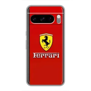 Силіконовий бампер з картинкою машини на Google Pixel 8 Pro (Ferrari Logo)