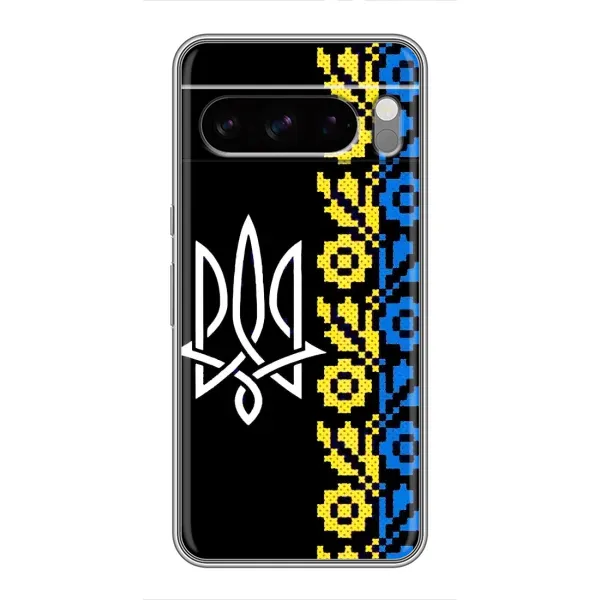 Чехол с рисунком «Герб и вышыванка» для Google Pixel 8 Pro Чехол с рисунком «Герб и вышыванка» для Google Pixel 8 Pro