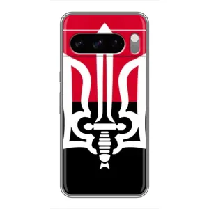 Чехлы УПА (Красно-Чёрный) на Google Pixel 8 Pro (Герб Украины)