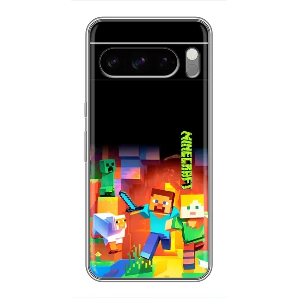 Чехол с рисунком «Герой Майнкрафт» для Google Pixel 8 Pro Чехол с рисунком «Герой Майнкрафт» для Google Pixel 8 Pro