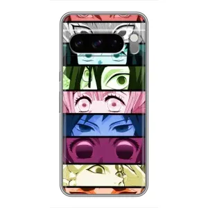 Силиконовые чехлы с глазами Anime для Гугул Пиксель 8 Про (Глаза Хашира)
