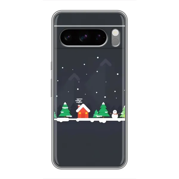 Чехол с рисунком «Город зимний» для Google Pixel 8 Pro Чехол с рисунком «Город зимний» для Google Pixel 8 Pro